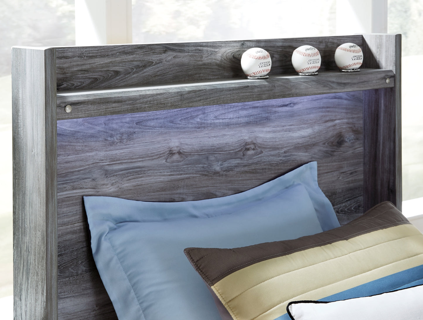 Baystorm Panel Bed With 6 Storage Drawers