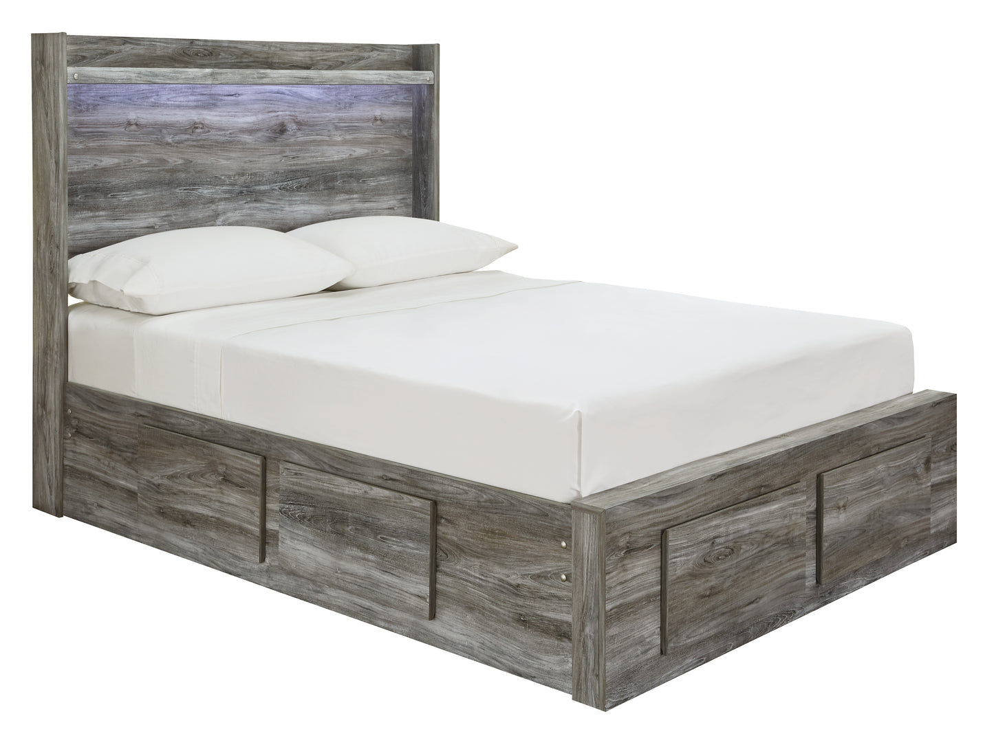 Baystorm Panel Bed With 6 Storage Drawers