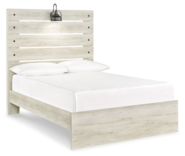 Cambeck Panel Bed With Mirrored Dresser, Chest And Nightstand