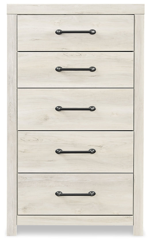 Cambeck Panel Bed With Mirrored Dresser, Chest And Nightstand