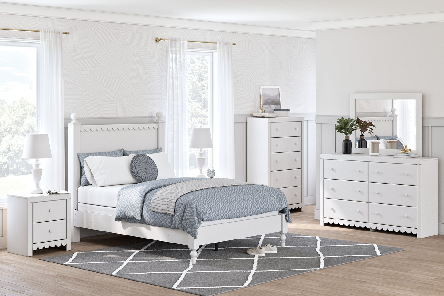 Mollviney Panel Bed