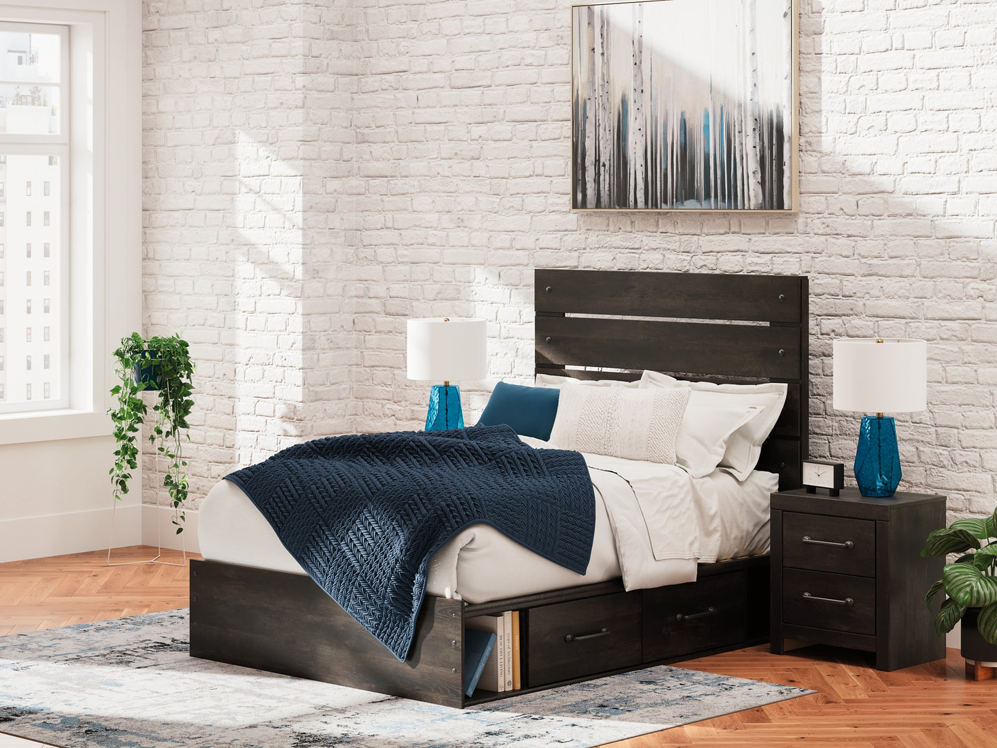 Hollivern Panel Storage Bed