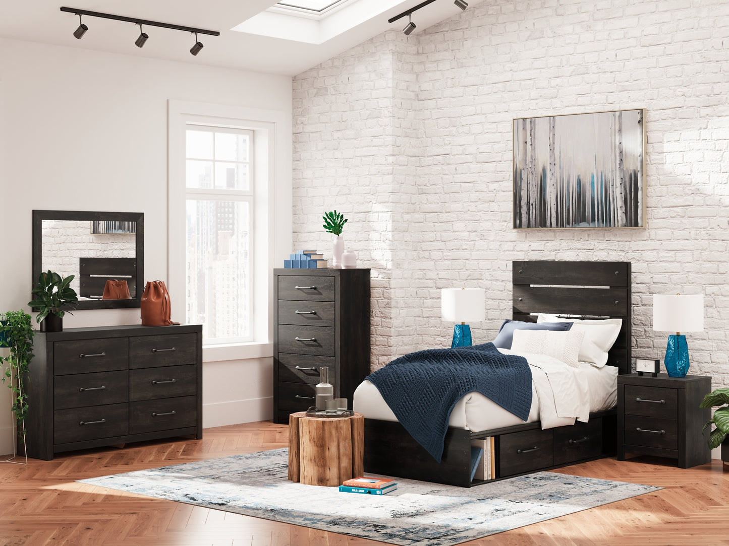 Hollivern Panel Storage Bed