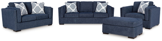 Evansley Sofa, Loveseat, Chair and Ottoman