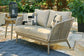 Swiss Valley Outdoor Sofa and Loveseat with Coffee Table