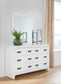 Binterglen Full Panel Bed with Mirrored Dresser and Nightstand