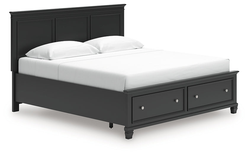 Lanolee King Panel Storage Bed