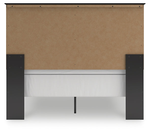 Maribel Queen Panel Bed with Mirrored Dresser and Chest