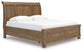 Feddinger King Storage Sleigh Bed with Mirrored Dresser