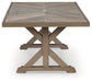 Laguna Heights RECT Dining Table w/UMB OPT
