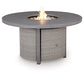 Half Moon Beach Round Fire Pit Table