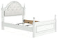 Kozlani Full Upholstered Panel Bed, Dresser and Mirror