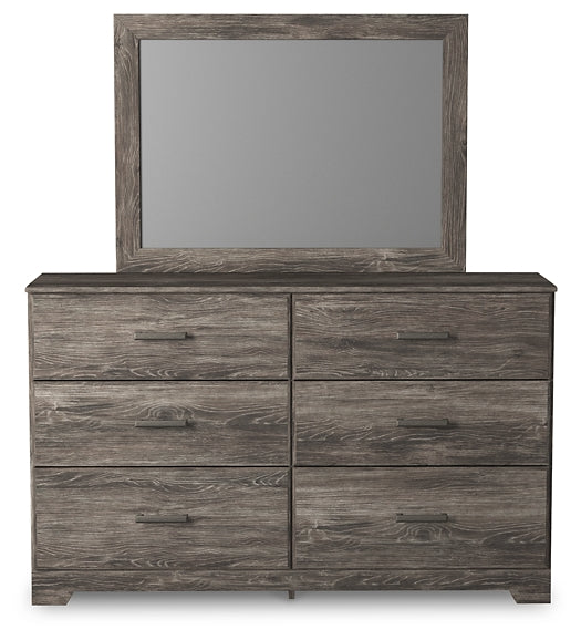 Ralinksi Twin Panel Bed with Mirrored Dresser and Chest